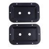 1/2Pcs Black Steel Recessed Speaker Jack Plate Connector For Dish Board Stage Loudspeaker Diy Accessories