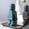 Robot Creative Vase Block Man Desk Decoration Nordic Style Ornament Vase  Interior Decoration