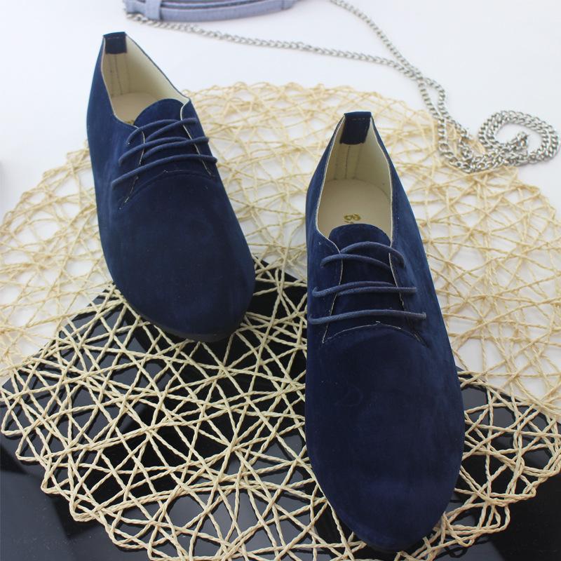 Модные женские туфли на плоской подошве цвета конфет — фото 8