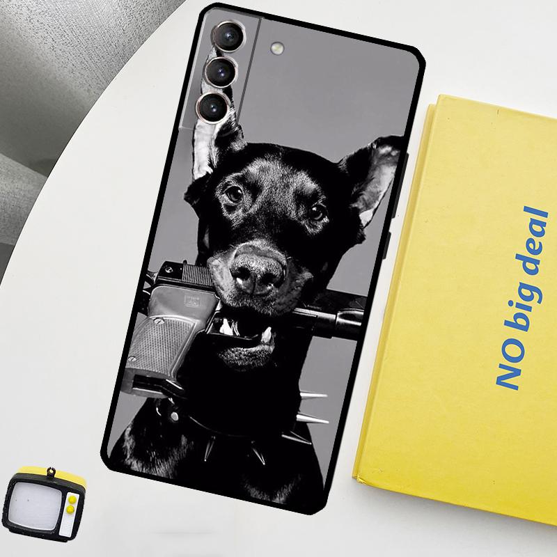 Dachshund Doberman Dog Phone Case For Samsung Galaxy S25 Ultra S20 S21 S22 S23 Plus S9 S10 S25 FE S24 Ultra Cover
