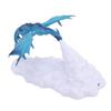 3D Print Dragon Lamp Creative Fire Breathing Decorative Dragon Night Light Tabletop Ornament for Home Bedroom Decor Blue