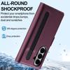 Compatible Galaxy Z Fold7/6/5/4 Leather Wallet Phone Case