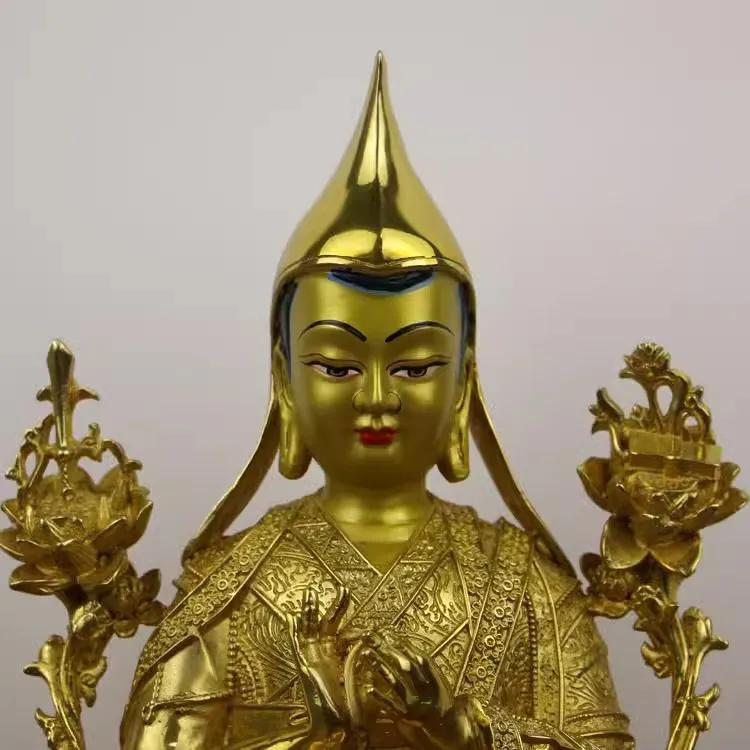 Feng Shui Copper Master Buddha Statue Ornament Home Living Decoration Crafts