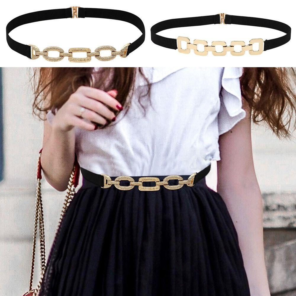

Fashion Waist Belts Women Punk Elastic Belts Decorative Waistband Stretch Waist Strap