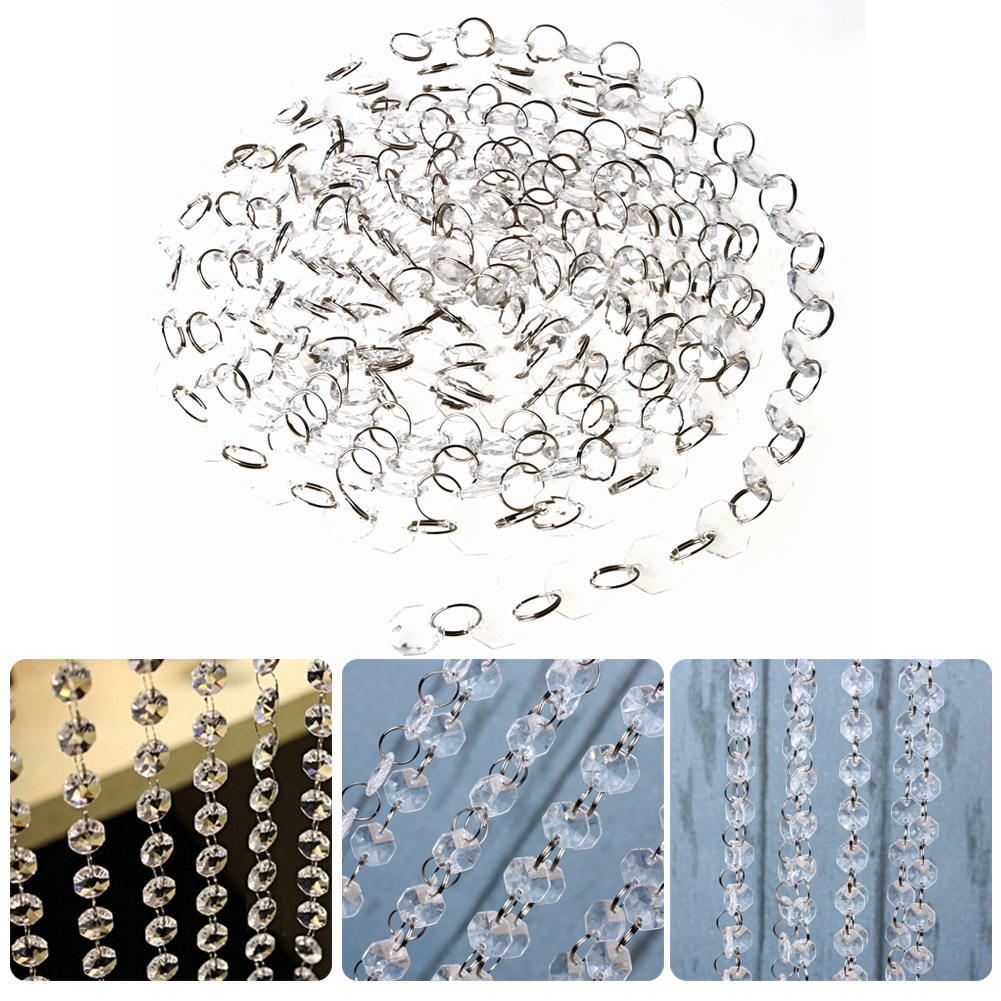 33 Crystal Clear Acrylic Bead Garland Chandelier Hanging wedding supplie
