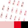 Europäische & Amerikanische French Manicure Spitze Falsche Nägel mit Aufklebern