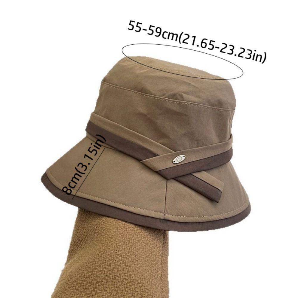 Lightweight Bucket Caps Face Protection Sun Protection Cap Spring Summer Women Sun Hat Travel