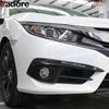 Fog Light Cover Trim For Honda Civic 2016 2017 2018 Sedan Chrome Front Rear Fog Lamp Eyebrow Bumper Lid Eyelid Trims Car Styling