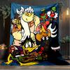 1PC Duckula Blanket Flannel Throw for Sofa, Indoor, Camping, Living Room, Office, Chair, And Bed Soft Birthday Christmas Gift