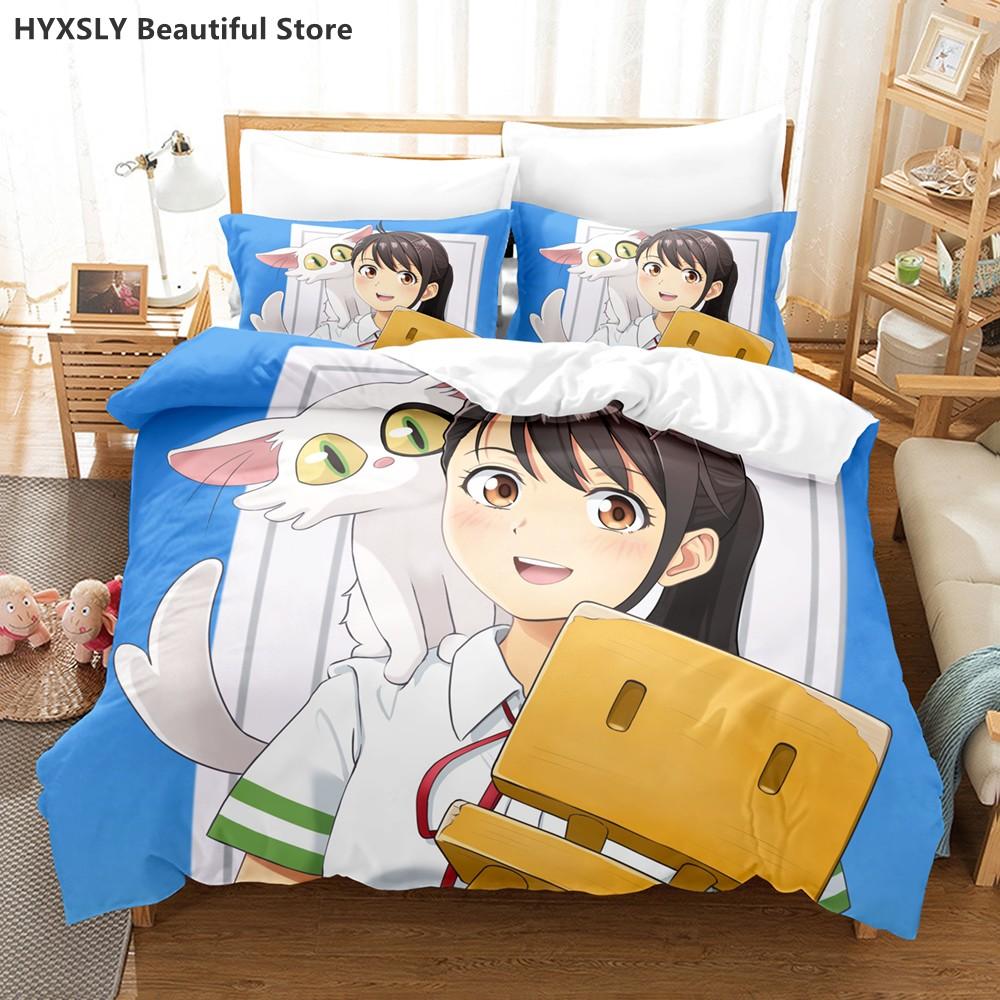Suzume No Tojimari Bedding Set 3D Anime Polyester Quilt Cover Pillowcases Queen King For Kids Gift Cute Anime Duvet Cover Sets