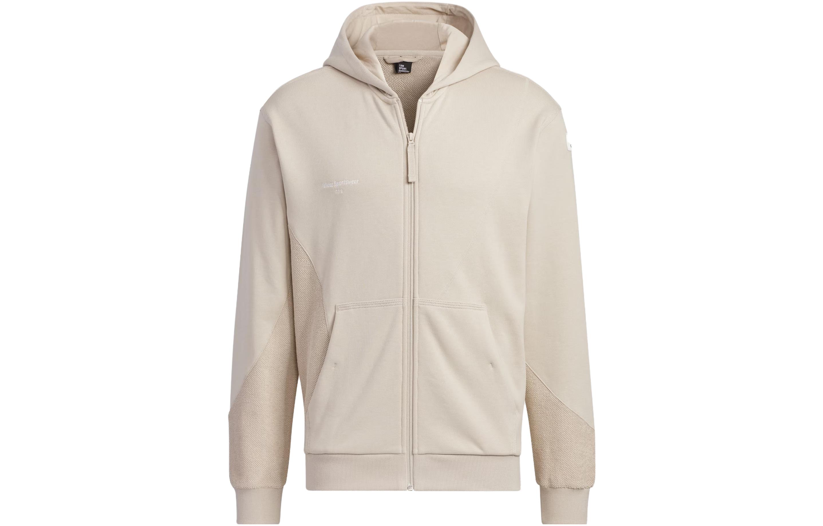 Adidas Lounge Jackets Men s Light Umber Hooded Moderate Other IQ1372 XL