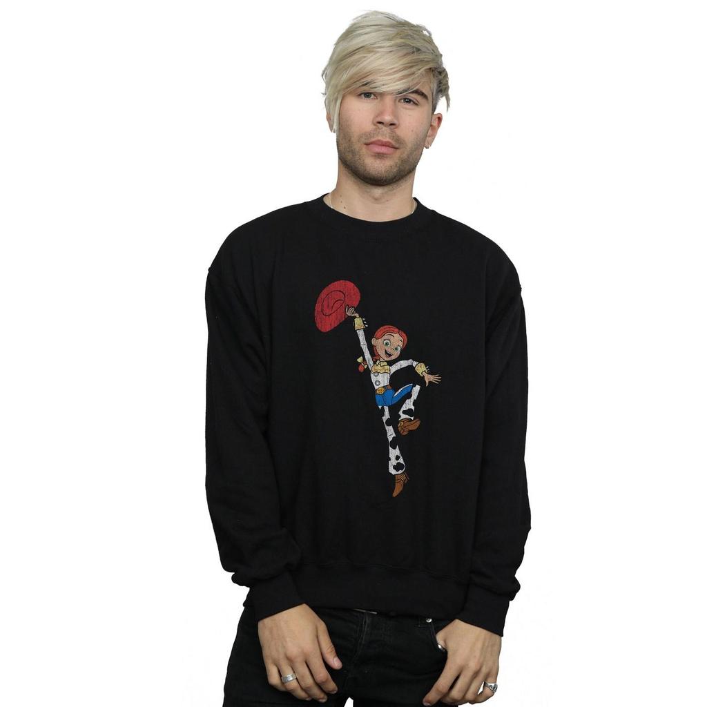 Disney Mens Toy Story 4 Jessie Jump Pose Sweatshirt