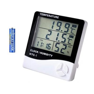 Mini Digital Thermometer Hygrometer Uhr Innen Zimmer Temperatur Feuchtigkeit Gauge Meter Monitor