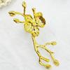 2PCS Gold/Silver Napkin Buckle Luxury Serviette Ring Plum Blossom Napkin Ring  Banquet