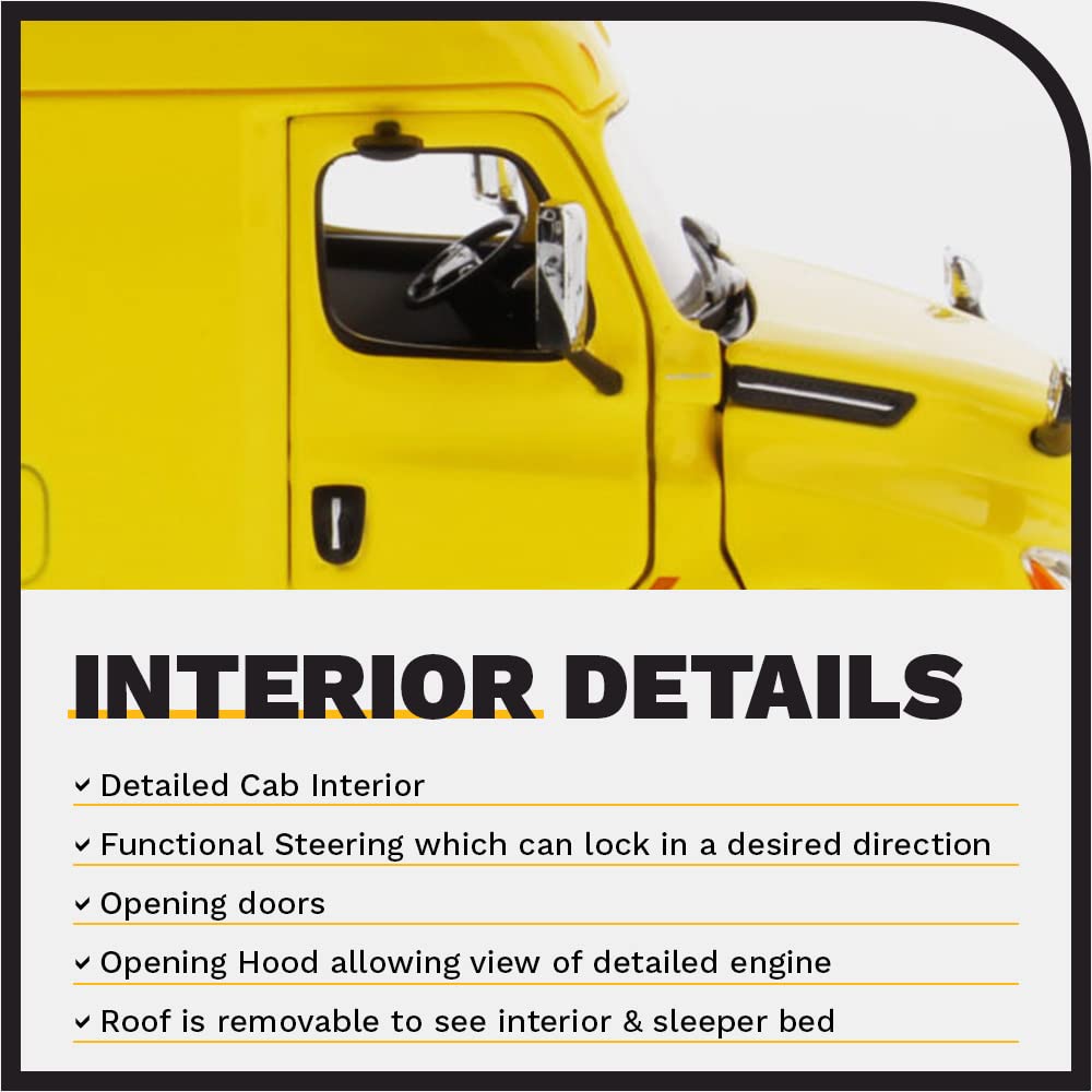 DIECAST MASTERS Freightliner New Cascadia Yellow 150 71031