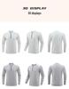 Lulu Style Men's Half-Zip Long Sleeve Quick-Dry Shirt: Breathable, Sweat-Wicking for Autumn & Winter Fitness, Cycling, Fishing, and Running.