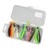 7cm Fishing Lure Silicone Soft Two Color T Tail Fishing Bait Set Fishing Accessories Set for Saltwater Fishing