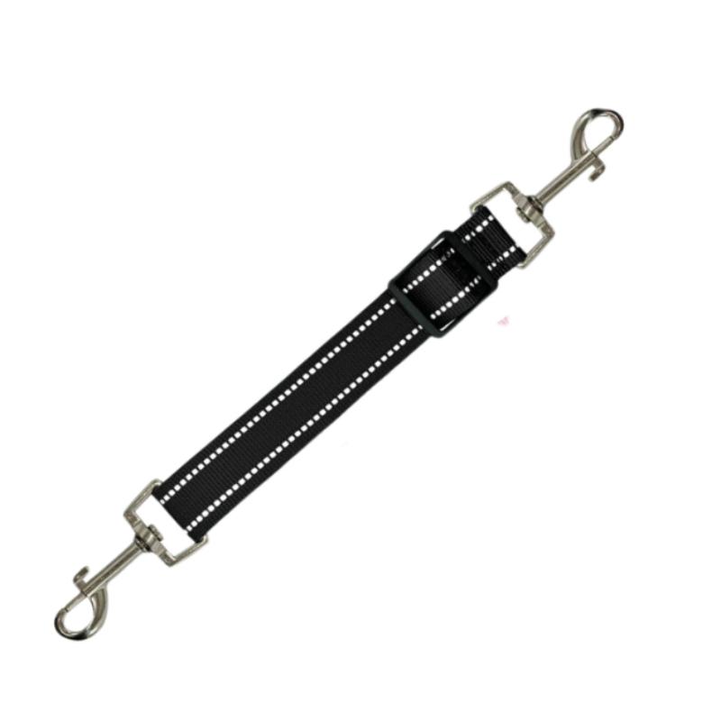 

Adjustable Double Hook Telescopic Pet Extension Rope with Night Safety Reflective Strap for Dog Cat Combination Accessories чёрный