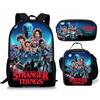 Stranger Things 4-Piece Set: Student Backpack, Shoulder Bag, and Pencil Case CLE