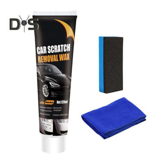 Car Scratch Repair Cream 120ml Automotive Paint Scratch Repair Polishing Wax Deep Scratch Filler for Vehicles Car Scratch Remover Kit with Sponge And