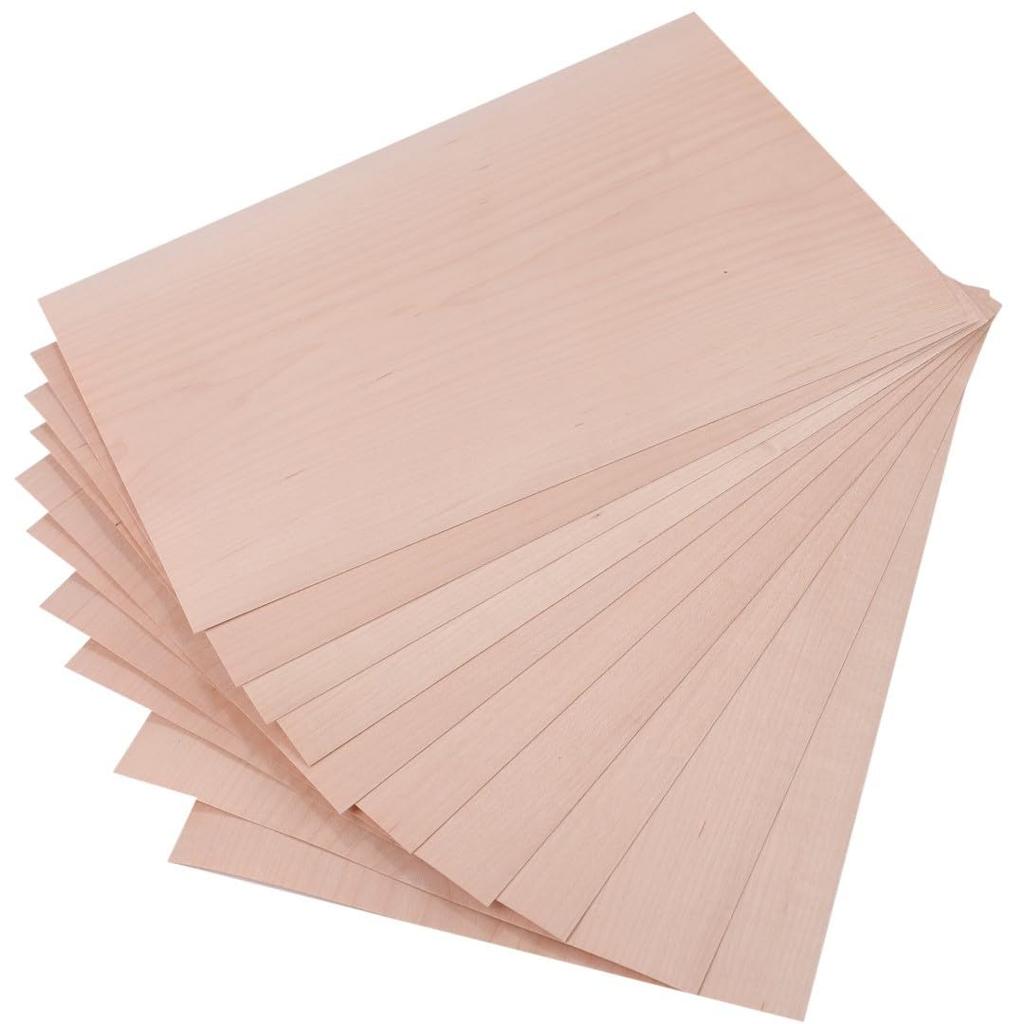 ISL Natural Wood Slices, Maple, A4 Size, 210 X 297mm, Set of 10