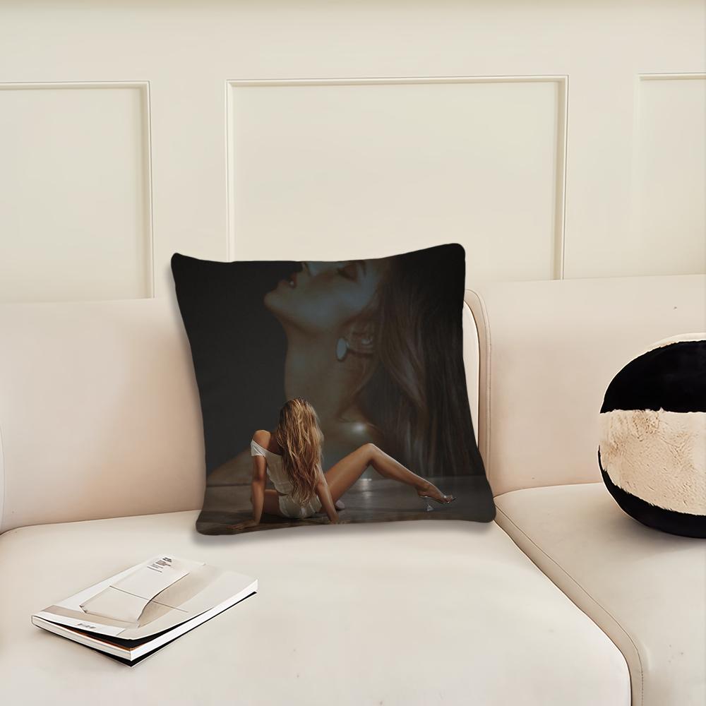 Singer Tate McRae cushion cover Cushion Room Bedroom Headboard Sofa Living Backrest Nap Time Pillow Case