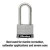 Master Lock 44mm Body 51mm Inner Stainless 1SSKADLH (Master Lock) Padlock, Keyed, Outdoor, Weatherproof, Rustproof, Width, Diameter, Steel,