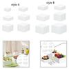 Cube Buffet Display Stand Hollow Food Riser White Nesting Riser Set for Catering Buffet and Collectibles