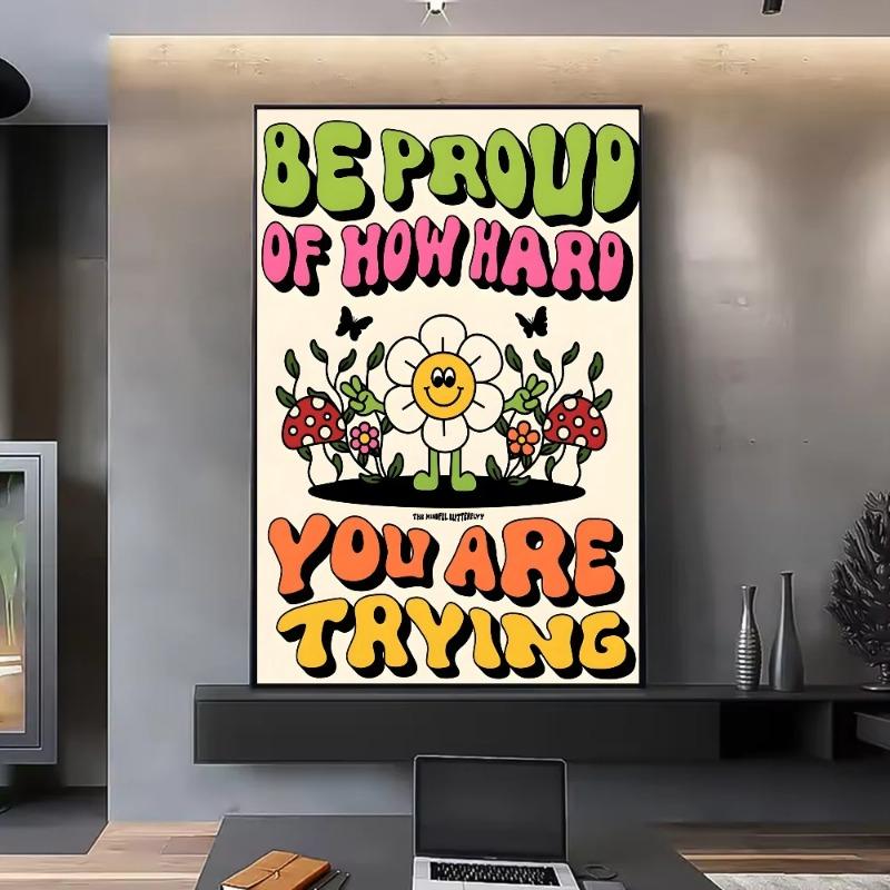 Aesthetic Colorful Danish Poster HD Art Sticky Wall Waterproof Home Living Room Bedroom Bar Aesthetic Decoration