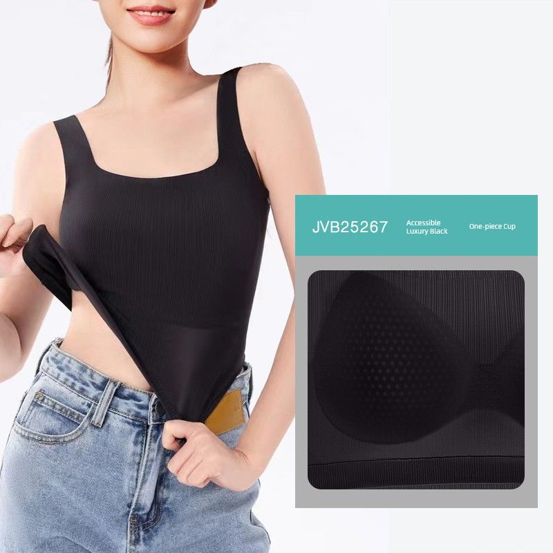 

[Bs] Gao Ding & 5267 Одежда для йоги Жилет Бег Спорт Верхняя одежда Широкая бретелька Красивая спина Женский жилет База Black XL(125-140)