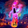 JOYFY 12Ft Giant Ghost Halloween Inflatable Outdoor Decorations with Colorful Flashing Flame Light for Garden/Home/Holiday/Party