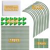 Garden Hoops Kit with Clips for Raised Beds PE Steel Pipe Plant Support Garden Stakes Hoops Frame