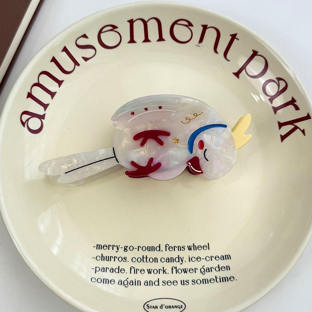 Cute Acetic Acid Hair Claw Creative Bird Hair Claw Fashion Cartoon Animal Shark Clip  Female