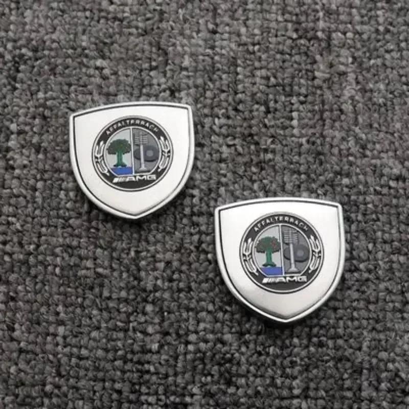 C200 E200 New 2025 For Mercedes Benz 2 Pieces 3D Metal Car Window Trunk Emblem Decor Sticker For Mercedes Benz AMG W253 X253 X20