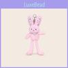 Cartoon Fluffy Bunny Keyring With Pulldesign For Gift And Accessories