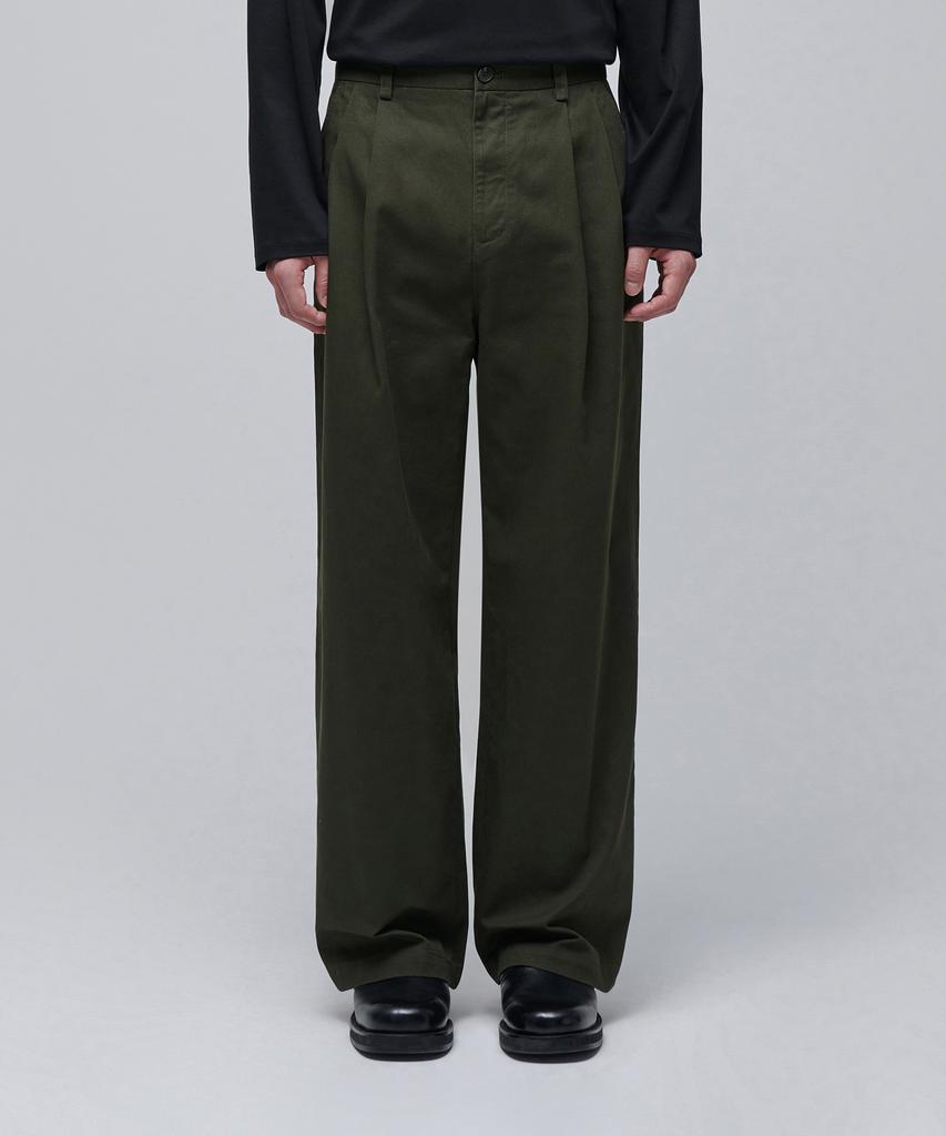 MUSINSA STANDARD Two-Tuck Wide Chino Pants [Khaki]