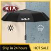 2026 Hot Car Sticker Car Logo Rain Umbrella Automatic Advertising Business Man Women Travel For KIA RIO 2 3 4 5 Xline X Line Car