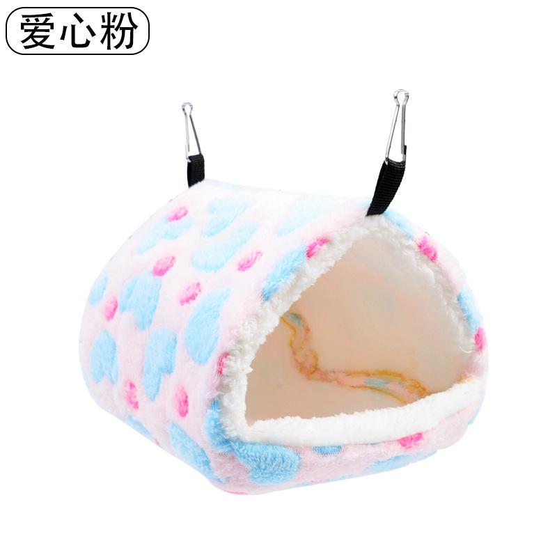 Zuckergleiter Warmes Winter-Baumwollnest Korallen-Samt-Hängematte Kleintierbedarf Eichhörnchen Baumwoll-Hängehöhle