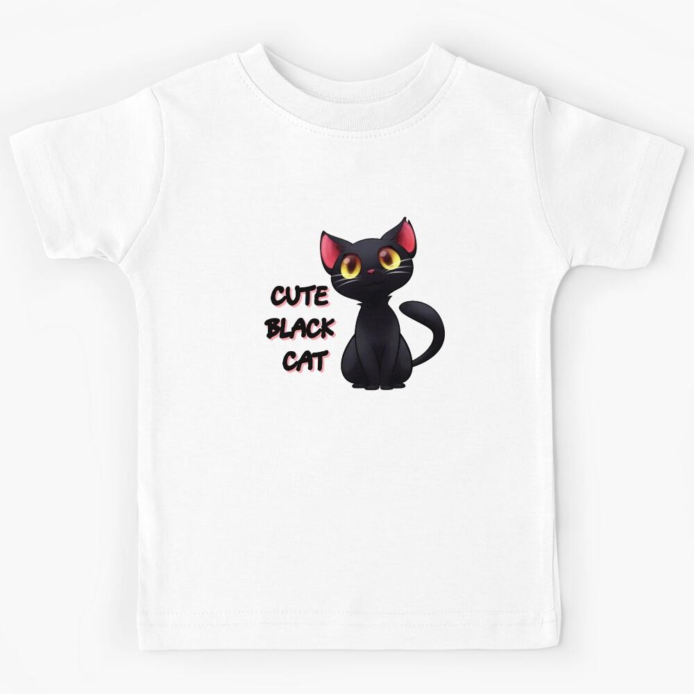 cute black cat Kids T-Shirt 140