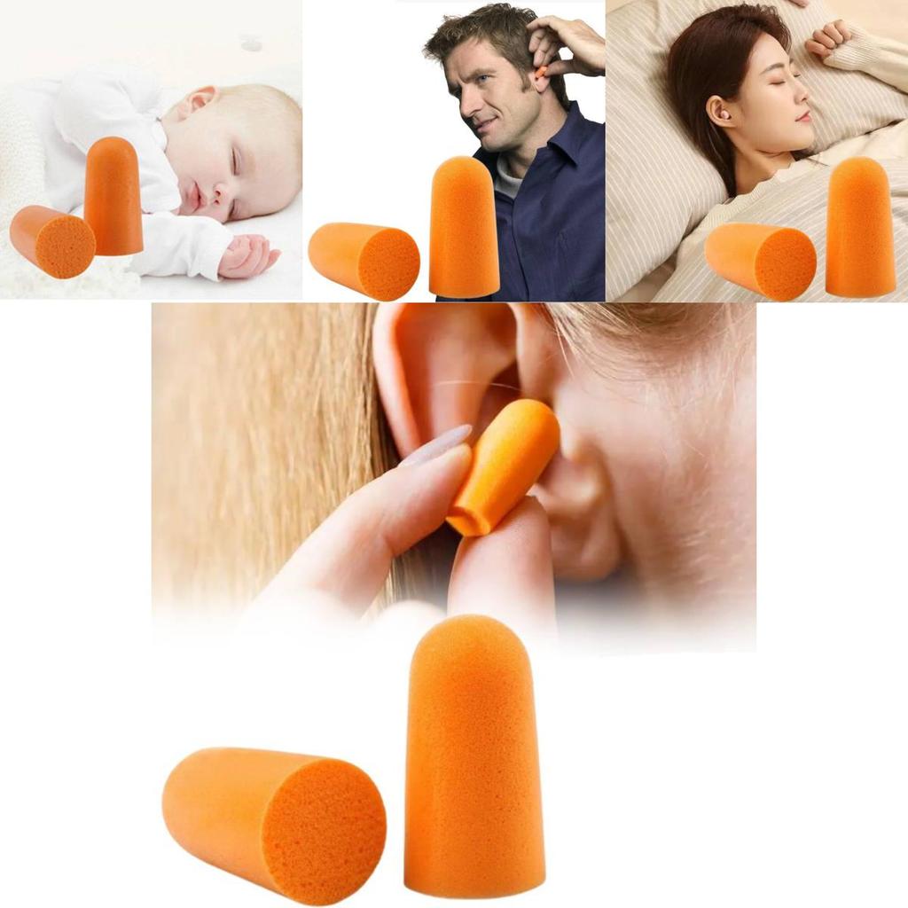 Comfortable 3m1100 Bullet-shaped Earplugs For Noise Reduction And Sleep Protection