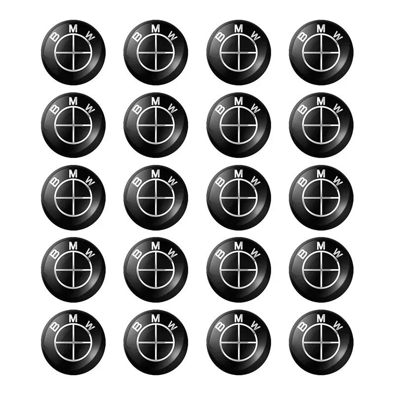 11/14mm Aluminium Bil Fjärrkontroll Nyckel Klistermärke Emblem Auto Tillbehör För BMW Performance F30 F10 E90 F20 E46 E60 E70 E39 E36 E87 E92