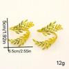 Gold Wheat Napkin Rings Metal Leaf Napkin Holder For Harvest Festival Fall Christmas Thanksgiving Dinner Table Decoration