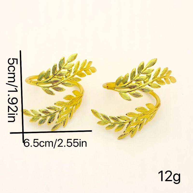 Gold Wheat Napkin Rings Metal Leaf Napkin Holder For Harvest Festival Fall Christmas Thanksgiving Dinner Table Decoration