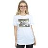 Disney Womens/Ladies Mickey Mouse Crazy Pilot Cotton Boyfriend T-Shirt
