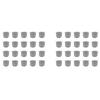 VOFUN-40Pcs Cocktail Smoker Filter Accessories, Double Screen Filter, Washable Stainless Steel Mesh Screen Filter Bowl