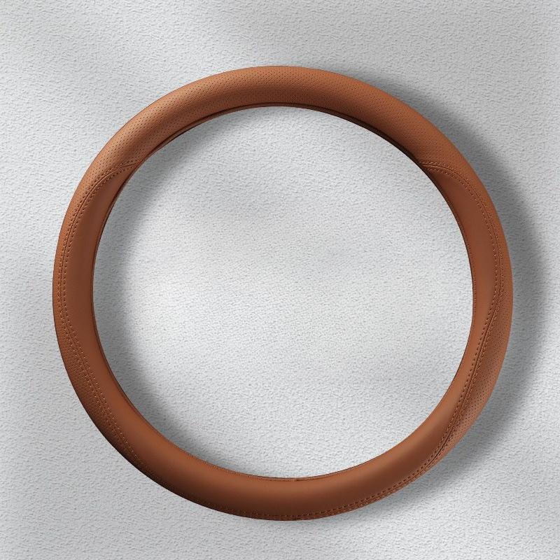 For Cars Universal Leather Steering Wheel Cover Four Seasons Luxurious Popular Style Interior Modification Steering Wheel Cover