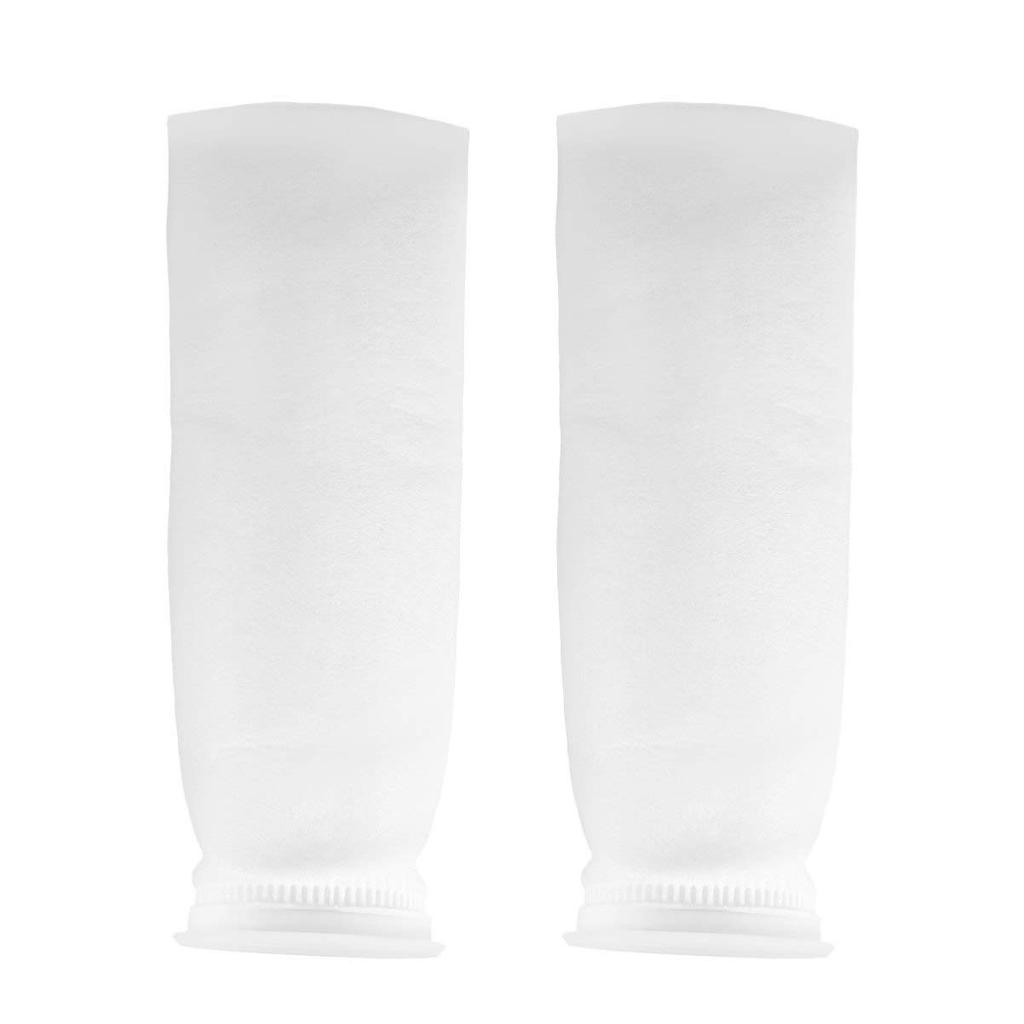 POPETPOP Set of 2 4-inch 100-micron Aquarium Filter Bags, Aquarium Sump Felt Socks, Heavy-Duty Mesh for Mechanical Filtration