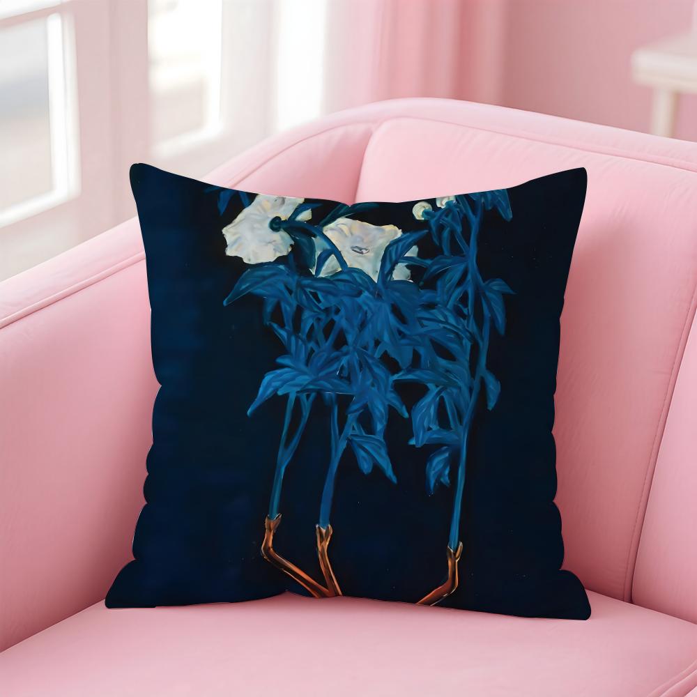 elegant shape ART SSanyu Cushion Cover Pillow Case Soft Skin Friendly Fabric Comfort  Concealed Zipper