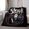 1Pc Ghostface Horror Icon Blanket Soft And Comfortable Casual Warm Camping Travel Christmas Halloween Xmas Gift M929392