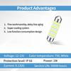 24PCS Car Interior LED Bulb, Dome Light LED Car Interior Replacement Bulb Kit Set T10 31 mm 41 mm for Car Interior, Indoor Map Dome Lights, License